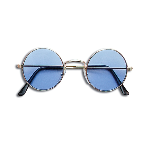 Blue Childrens Kids Boys Girls Lennon Round Hippie Sunglasses Glasses Fancy Dress 